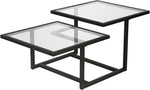 Load image into Gallery viewer, Henn&amp;Hart 43" Wide Square Coffee Table in Blackened Bronze, Modern coffee tables for living room, studio apartment essentials