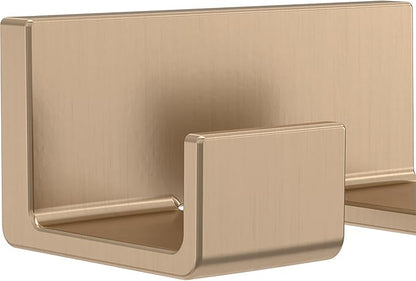 DELTA FAUCET 77736-CZ Vero Wall Mounted Double Towel Hook in Champagne Bronze