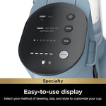 Load image into Gallery viewer, Ninja Pod &amp; Grounds Specialty XL Single-Serve Coffee Maker, K-Cup Pod Compatible, Brews Grounds, Compact Design, Built-In Milk Frother, 68-oz. Reservoir, 6oz. Cup-24oz. Mug Sizes, Denim Blue, PB055ABL