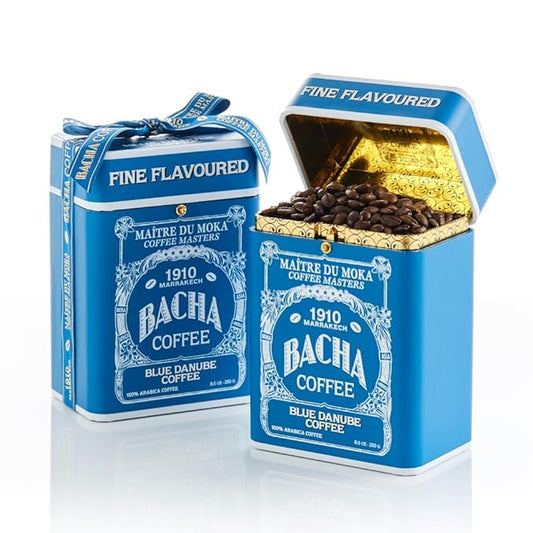 Bacha Coffee | Blue Danube Fine Flavoured Signature Nomad Collection, 100% Arabica Specialty Coffee, Whole Beans, Medium Roast, 250g