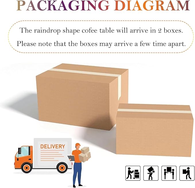 Cream Style Coffee Table with Spacious Smooth Tabletop & Stable Ellipsoidal Legs, Simple Stylish Center Table for Farmhouse Living Room (I-Black)