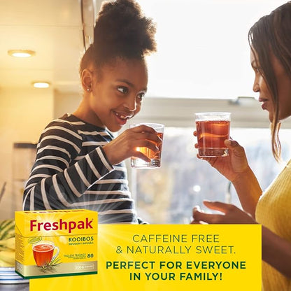 Freshpak Pure Rooibos Tea 80 Tagless Bags, Pure Rooibos and No Rooibos Infusion, New Packaging (Pack of 3)