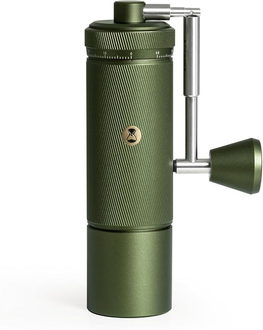 TIMEMORE S3 Manual Coffee Grinder with External Adjustment and Stainless Steel Patented Burr，Hand Coffee Grinder High Presicion Premium Expresso Coffee Grinder Chestnut S3 - Green