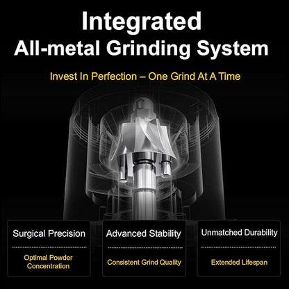 Coffee Grinder, Viesimple Gen 4, Single Dose Burr Coffee Grinders with Magnetic Dosing Cup, Electric Coffee Bean Grinder with Anti-Static Design, Espresso Grinder Compact & Quiet for Home Use Black