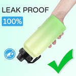 Load image into Gallery viewer, DOMICARE 32 oz Insulated Water Bottle, Vacuum Insulated Stainless Steel Sports Water Bottle with Straw Lid &amp; Spout Lid, Leakproof, Reusable - Travel, Camping, Bike, Green Gradient