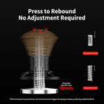 Load image into Gallery viewer, MHW-3BOMBER 58.35mm Espresso Tamper - 30lbs Coffee Tamper with Sound Feedback for Barista, Walnut Tamper Tool Espresso Hand Tamper with 3 Spring Loaded Fits 58mm Portafilter, Thread Base, T5164T-OS