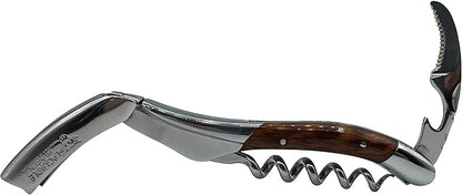 Laguiole En Aubrac Sommelier Waiter's Corkscrew, Amourette Handle, Wine Opener With Foil Cutter & Bottle Opener, Polished Bolster