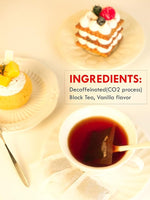 Load image into Gallery viewer, TeeLux Decaf Vanilla Black Tea Bags, Decaffeinated Black Tea Blended with Vanilla, 100 Count