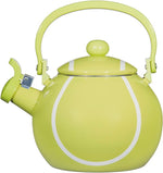Load image into Gallery viewer, Whistling Tea Kettle for Stove Top Enamel on Steel Teakettle, Supreme Housewares Tennis Design Teapot Water Kettle Cute Kitchen Accessories Teteras (1.6 Quart, Tennis)
