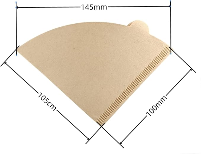 100PCS Coffee Filter, Disposable Unbleached Cone Filter Papers Size 01 for Coffee Dripper & Pour Over Coffee Maker, 1-2 Cups