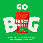 Load image into Gallery viewer, Peace Coffee Colombia Single Origin Coffee | 5 lb Whole Bean Medium Roast | Organic Fair Trade | Smooth, Crisp Flavor | Shade Grown, Fresh Roasted