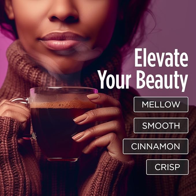 VitaCup Beauty Collagen Coffee Pods for Hair, Skin & Nails, with Biotin & Folate, Medium Dark Roast, Keto Friendly, Recyclable Single Serve Pod Compatible with Keurig K-Cup Brewers,16 Ct