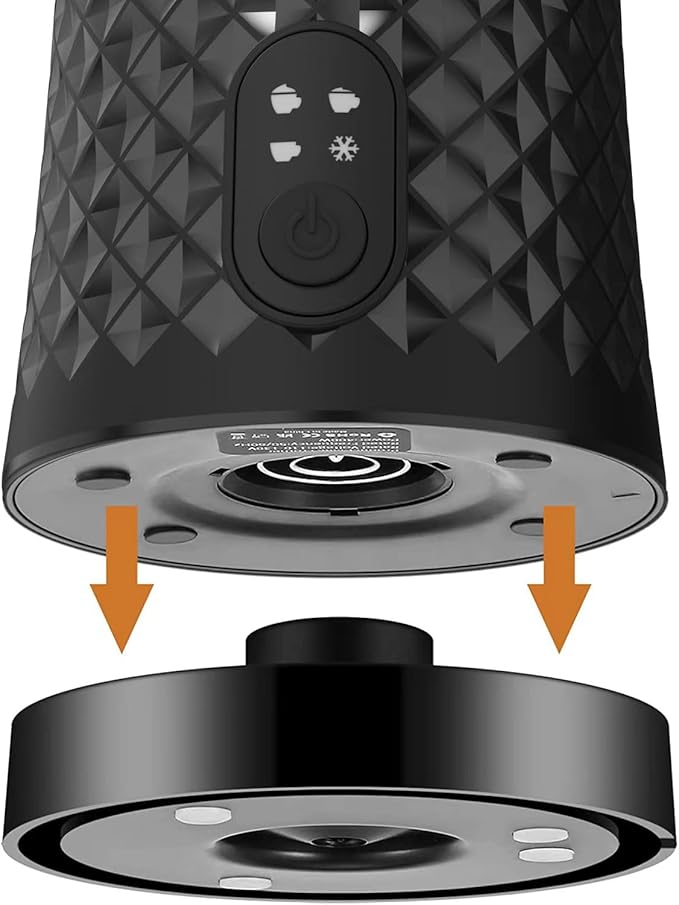 Electric Milk Frother and Steamer - Hot & Cold Milk Foamer with Auto Shut-Off - Quick and Effortless Frothing - 8oz/240ml Milk Warmer for Coffee, Latte, Cappuccino, Hot Chocolates