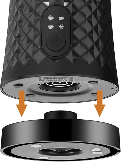 Electric Milk Frother and Steamer - Hot & Cold Milk Foamer with Auto Shut-Off - Quick and Effortless Frothing - 8oz/240ml Milk Warmer for Coffee, Latte, Cappuccino, Hot Chocolates