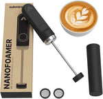 Load image into Gallery viewer, Subminimal NanoFoamer V2 Performance Milk Foamer | NEW Model Edition | Waterproof, Dual-Speed, Stainless Steel | Microfoamed Milk in 30 Seconds, Barista-Style Coffee Drinks Home