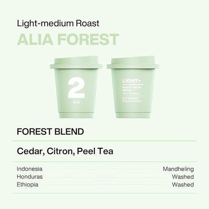 SATURNBIRD Coffee Instant Cold Brew, Light-Medium Roast, Woody & Smooth Blend of 100% Specialty Arabica, Enjoy Hot or Cold, Freeze Dried Iced Coffee, 24 Single Servings for Home, Travel, Office (NO.2)