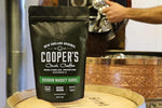 Load image into Gallery viewer, Bourbon Whiskey Barrel Aged Coffee - Ground Grade 1 Colombian Coffee Beans Aged in Kentucky Bourbon Whiskey Barrels - 2lb Bags