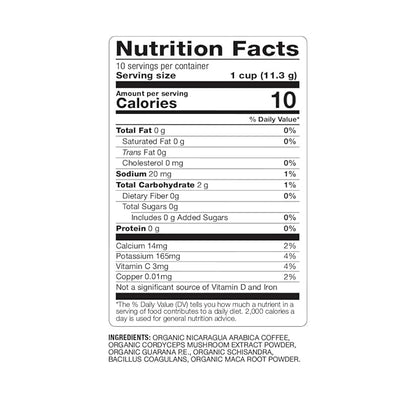 BareOrganics Energizing Coffee Single Serve 96ct Bulk Pack