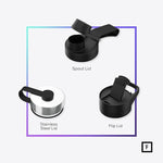 Load image into Gallery viewer, IRON °FLASK Camping &amp; Hiking Hydration Flask with Spout, Wide Mouth Insulated Stainless Steel Sports Water Bottle - 32 oz Day &amp; Night