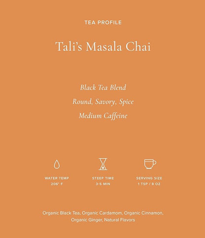 Art of Tea | Tali's Masala Chai 3oz | Artisan Loose Leaf Tea Tin