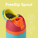 Load image into Gallery viewer, Owala FreeSip Insulated Stainless Steel Water Bottle with Straw, BPA-Free Sports Water Bottle, Great for Travel, 24 Oz, Summer Sweetness