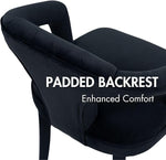 Load image into Gallery viewer, Dining Chairs Set of 4, Modern Velvet Kitchen Chairs, Fully Upholstered Side Chairs for Kitchen/Dining Room/Living Room/Restaurant, Black