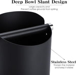 Load image into Gallery viewer, Italian Espresso Knock Box, Stainless Steel, with Detachable Tapping Rod and Anti Slip Rubber Base (Black, 800ml)