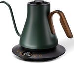 Load image into Gallery viewer, Cocinare FLOW B9 Gooseneck Electric Kettle, Precise Temperature Control for Pour-Over Coffee &amp; Tea Brewing, Stainless Steel Interior, Rapid Heating for Boiling Water 1500W/0.9L (Delacroix Green)