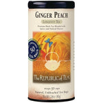 Load image into Gallery viewer, The Republic of Tea Ginger Peach Black Tea, Caffeinated, 50 Count