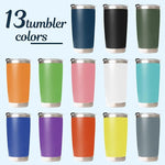Load image into Gallery viewer, Personalized Tumblers with Engraved Name, Personalized Birthday Gifts for Men Women, Custom 20oz Stainless Steel Coffee Tumbler with Lids and Straws, Custom Travel Cup