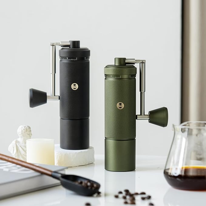 TIMEMORE S3 Manual Coffee Grinder with External Adjustment and Stainless Steel Patented Burr，Hand Coffee Grinder High Presicion Premium Expresso Coffee Grinder Chestnut S3 - Green