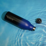 Load image into Gallery viewer, BJPKPK Insulated Water Bottles, 25 oz Stainless Steel Metal Water Bottle with Strap, BPA Free Leak Proof Jugs, Mugs, Flasks, Reusable Thermal Flasks for Sports &amp; Travel, Blue Black