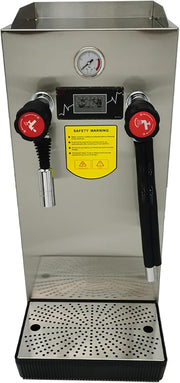 220V Stainless Steel Commercial Steam Boiling Water Frothing Machine 12L Milk Frother Electric Milk Foam Maker 2000W