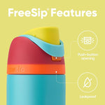 Load image into Gallery viewer, Owala FreeSip Insulated Stainless Steel Water Bottle with Straw, BPA-Free Sports Water Bottle, Great for Travel, 24 Oz, Summer Sweetness