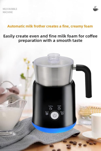 4-in-1 Electric Frother and Steamer,23.67oz/700ml Automatic Hot and Cold Foam Maker and Milk Warmer,Large Capacity Coffee Frother For Latte,Cappuccino,Mocha, Hot Chocolate