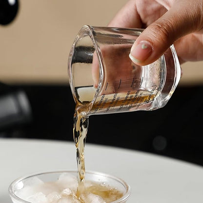 Espresso Shot Glasses, 26-Incremental Measurement, 2 OZ / 60ML (Sturdy-2 pack)