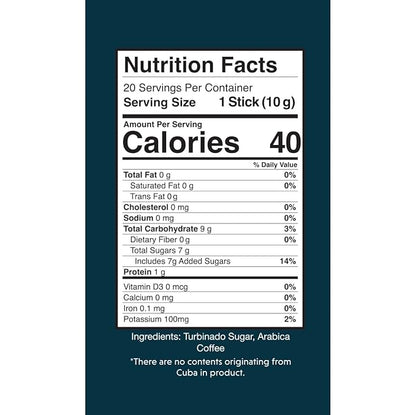 Oriente Dark Roast Instant Coffee, 20 ct, Sweetened Espresso – 100% Arabica Coffee, Instant Hot or Iced Coffee - Just add water