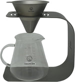 Load image into Gallery viewer, Valtcan Titanium Pour Over Coffee Maker Set – Reusable Metal Filter, Cone Dripper, Mug Stand – Ultralight, Durable, No Plastic, for Camping, Hiking, Home or Office Brewing