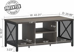 Load image into Gallery viewer, FATORRI Rustic Coffee Table for Living Room, Farmhouse Dark Wood Center Table, Industrial Rectangle Cocktail Tea Tables (Walnut Brown)