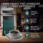 Load image into Gallery viewer, Lifeboost Highlander Grogg Coffee Ground - Low Acid Single Origin Flavored Coffee - Non-GMO Highlander Grogg Ground Coffee Third Party Tested For Mycotoxins &amp; Pesticides - 12 Ounces
