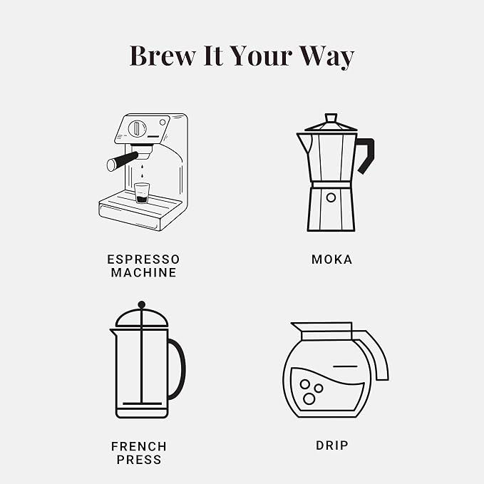 Caffè Vergnano Italian Finely Ground 100% Arabica Espresso Coffee, 4 Pack – Intensity 6, Delicate & Subtly Fruity Blend, Slow Roasted with Notes of Milk Chocolate, Caramel & Nuts, 8.82 oz Tin