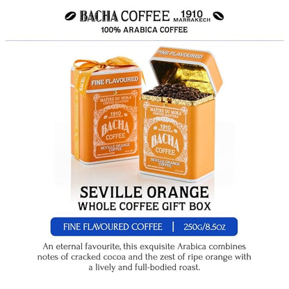 Bacha Coffee | Seville Orange Fine Flavoured Signature Nomad Collection, 100% Arabica Specialty Coffee, Whole Beans, Medium Roast, 250g
