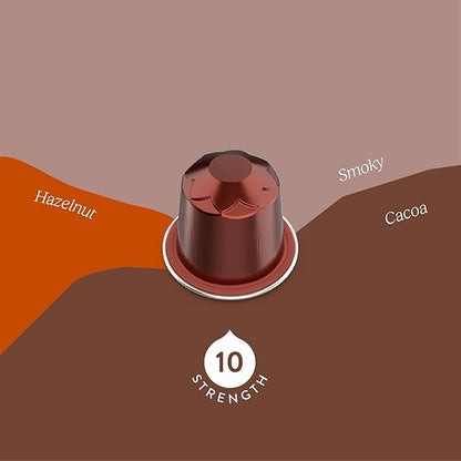 Cru Kafe Strong Espresso USDA Organic Espresso Coffee Capsules (50 Pods) Fairtrade Coffee Pods Compatible with Nespresso Original Line and Pixie Machines