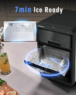 Load image into Gallery viewer, Maksone Nugget Ice Maker Countertop,44lbs/Day,Self-Cleaning ice Machine with Pebble ice,One-Click Operation,for Home/Kitchen/Office