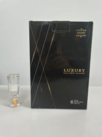 Load image into Gallery viewer, DUJUST Cool Shot Glasses (2oz), Shot Glass Set Decorated with 24K Gold Leaf Flakes, ONE OF A KIND, Cool &amp; Cute Shot Cups, BPA-Free &amp; Lead-Free, Perfect for Décor &amp; Collection, Gift Choices - 6 pcs