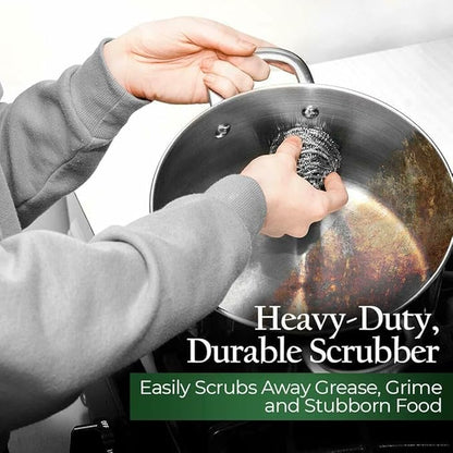Stanley Home Products Degreaser Concentrate (32 fl. oz.) with Stainless Steel Kitchen & Kettle Cleaner Sponges – Removes Grease & Grime