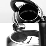 Load image into Gallery viewer, Whistling Tea Kettle for Stove Top Enamel on Steel Teakettle, Supreme Housewares Black Cat Design Teapot Water Kettle Cute Kitchen Accessories Teteras (2.1 Quart, Black Cat)