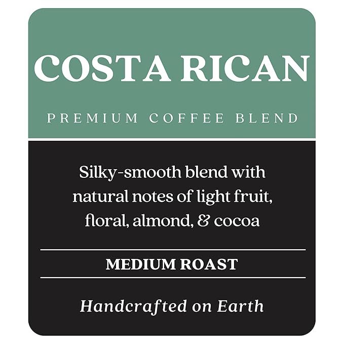 Copper Moon Whole Bean Coffee, Medium Roast, Costa Rican Blend, 5 Lb.