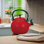Load image into Gallery viewer, UPware Enamel on Steel Whistling Tea Kettle, Stovetop Teakettle (1.6 Quart, Apple)