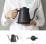 Load image into Gallery viewer, BALMUDA The Kettle | Electric Gooseneck Kettle | Lightweight | Stainless Steel | 0.6L (20fl oz) Capacity | Neon Light Indicator | Perfect for Tea and Coffee | US Version | Black